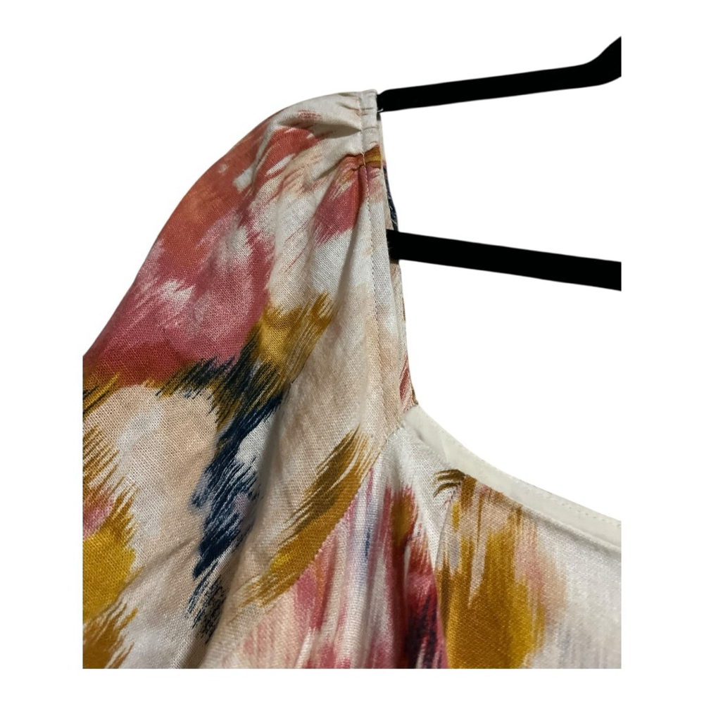 EUC DONNA MORGAN Multicolor Abstract Print Maxi Dress Women’s Size 12 - Picture 4 of 10